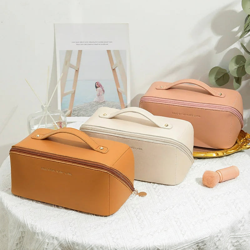 Organizador Homefish, Bolsa de Higiene Pessoal Feminina, Estojo de Maquiagem, Bolsa de Armazenamento Luxuosa para Mulheres, Bolsa Cosmética, Bolsa Organizadora para Viagem com Zíper