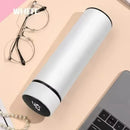 Garrafa Térmica Inteligente com Controle de Temperatura, Copo de Água Esportivo, Copo Isolado para Carro, Mantém Frio e Quente, Caneca Térmica, Frascos a Vácuo 500ml