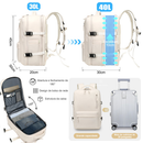 Mochilo de Viagem Multifuncional Feminina Impermeável Executiva Notebook Mochila Reforçada,Carregamento USB