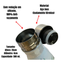 Garrafa Térmica Aço Inox Estampada Floral 500ml Academia Fitness