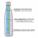 Garrafa Térmica Aço Inox Estampada Floral 500ml Academia Fitness