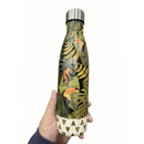 Garrafa Térmica em Aço Inox Estampada Floral 500ml | Mantém Quente e Frio | Fitness & Academia