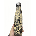 Garrafa Térmica em Aço Inox Estampada Floral 500ml | Mantém Quente e Frio | Fitness & Academia