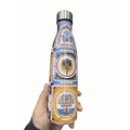 Garrafa Térmica em Aço Inox Estampada Floral 500ml | Mantém Quente e Frio | Fitness & Academia