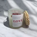 Vela Aromática Artesanal Premium com Cristal Natural | Cera de Coco, Tampa de Madeira e Aromaterapia