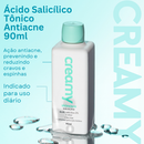Creamy Ácido Salicílico 90ml | Tônico Antiacne | Controle de Oleosidade