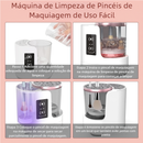 Máquina de Limpeza e Secagem de Pincéis de Maquiagem 3 em 1 Limpador Automático de Pincéis de Maquiagem Envio Imediato