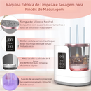Máquina de Limpeza e Secagem de Pincéis de Maquiagem 3 em 1 Limpador Automático de Pincéis de Maquiagem Envio Imediato