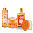 Kit Wever Showers Ritual de Banho | Gel + Esfoliante + Body Splash + Esponja de Brinde