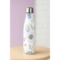 Garrafa Térmica em Aço Inox Estampada Floral 500ml | Mantém Quente e Frio | Fitness & Academia