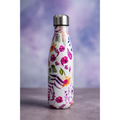 Garrafa Térmica em Aço Inox Estampada Floral 500ml | Mantém Quente e Frio | Fitness & Academia