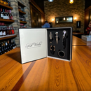 Kit Abridor De Vinho 4 Peças E Jogo Xadrez De Madeira