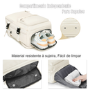 Mochilo de Viagem Multifuncional Feminina Impermeável Executiva Notebook Mochila Reforçada,Carregamento USB