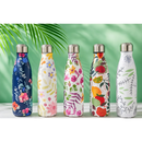 Garrafa Térmica Aço Inox Estampada Floral 500ml Academia Fitness