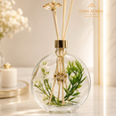 Aromatizador de Ambiente 500ml com Varetas | Difusor de Aromas Luxo em Vidro Decorativo