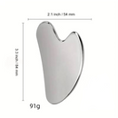 ANA 1108 Massageador Facial e Corporal Aço Inox Gua Sha Raspagem Skincare Rosto Relaxamento SPA Lifting Facial
