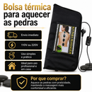 Kit 12 Pedras Quentes Vulcânicas Massagem + Bolsa Aquecedora Térmica 127v ou 220v