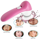 Escova Elétrica Limpeza Massageadora Facial Esfolia ção 5-em 1