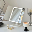 Espelho de aumento portátil 3x com luz LED e espelho de maquiagem dobrável - BA0601Presentes do Dia das Mães