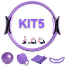 Conjuntos de 5 e 13 peçasConjunto De Pilates , Anel Bola Faixa De Resistência De Ioga Doméstico , Acessórios Para Exercí